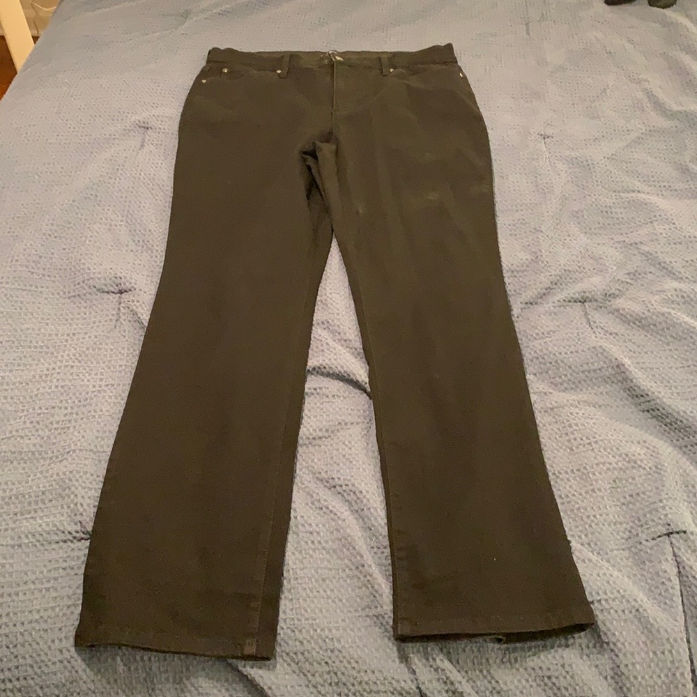 Kim Rogers Straight Leg Black Jeans